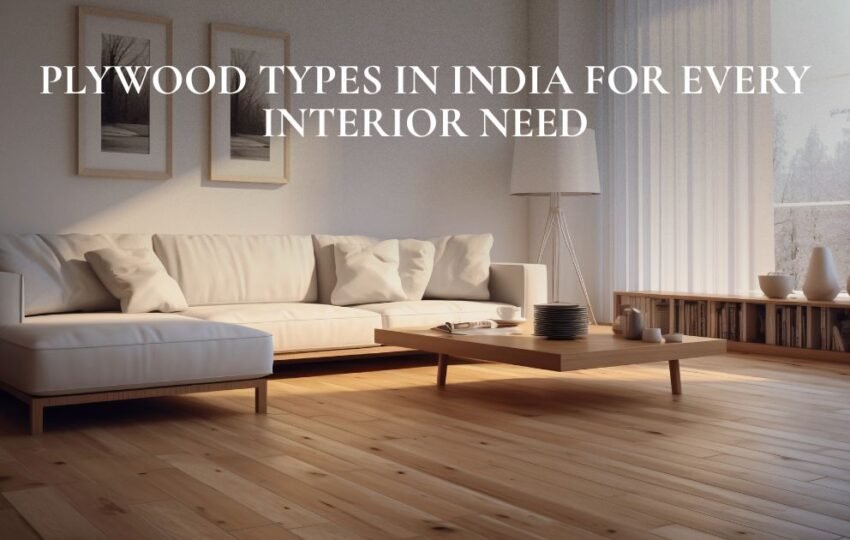 Different plywood types in India for modern interior applications
