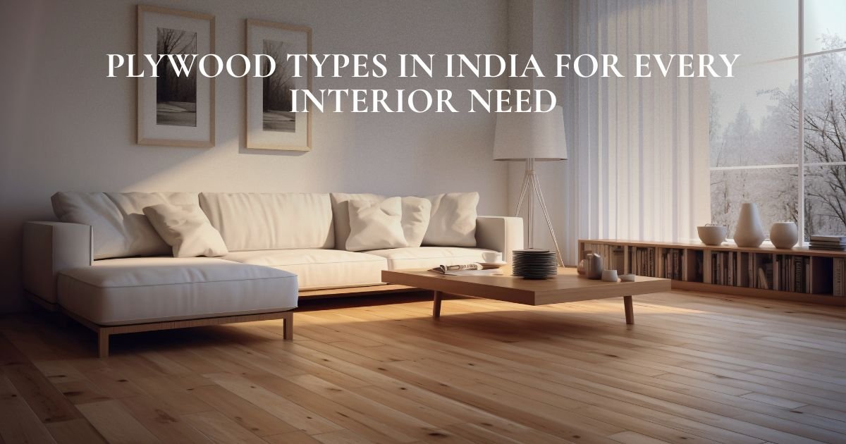 Different plywood types in India for modern interior applications